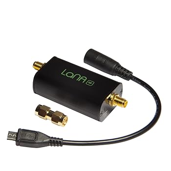 【中古】Lana HF-RFおよびソフトウェア無線（SDR）用の超低ノイズLF、MFおよびHF増幅器（LNA）モジュール。 バイアスティーとUSB電源オプションを備えた