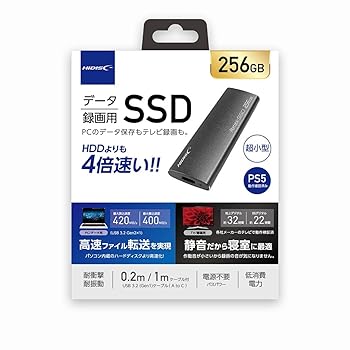 【中古】HIDISC USB3.2 Gen2 Type-C対応データ/録画用 ポータブルSSD 256GB HD3EXSSD256G30CJP3R｜AJIMURA-SHOP