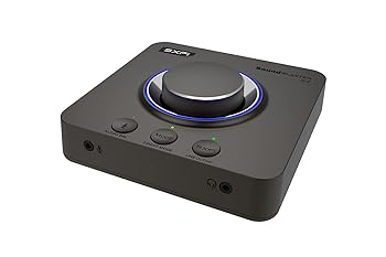 【中古】Creative Sound Blaster X4 外後ばらいUSB DACアンプリファイアー Super X-Fi、7.1サラウンド、光学I/O、マイクロホン/尖端仕掛ける/生産ラインインプット - パソコンとMac用