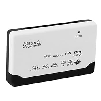 【中古】【未使用】マルチ カードリーダー スタンダードモデル カードリーダー SD/TF/MS/M2/XD/CF/MiniSD (ホワイト)