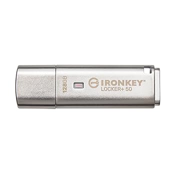 【中古】【未当てはめる】キングストン Kingston IronKey 記号化USB運転 128B USB3.2(Gen1)/3.1/3.0 XTS-AES記号化 マルチ合いことば役立つこと IronKey Locker+ 50 IKLP50/