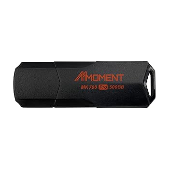 【中古】【未使用】MMOMENT 超高速 大容量 MK700 500GB USBメモリ USB3.2 Gen2 PS(4) PS(5)動作確認済 SSD 外付け (読込最大1000MB/s)｜AJIMURA-SHOP