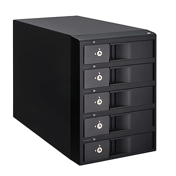 【中古】【未使用】センチュリー　USB3.2Gen1接続USB/eSATA両対応3.5インチSATA×5台搭載可能RAID機能付きHDDケース「裸族のインテリジェントビル 5Bay Type-C」　C