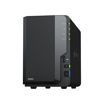 【中古】Synology NASキット 2ベイ DS223/G【ガイドブック付】 クアッドコアCPU 2GBメモリ搭載 ミドルライトユーザー向け 国内正規代理店品 電話サポート|AJIMURA-SHOP