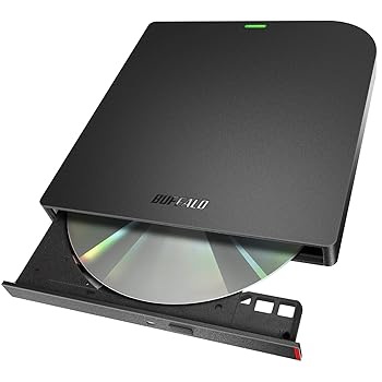 【中古】【Amazon.co.jp限定】バッファロー USB3.2(Gen1)/3.0 外付け DVD/CDドライブ 書込みソフト バスパワー(給電ケーブル付き) 薄型ポータブル 国内メ