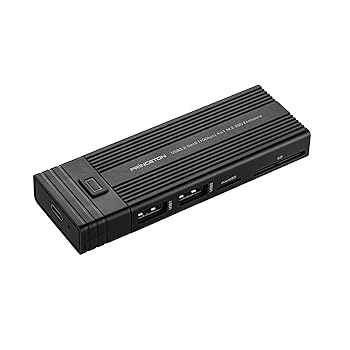 【中古】プリンストン 4in1 カードリーダー機能付き M.2 SSDケース（ USB Type-A&times;2 / microSD&times;1 / SD&times;1 / 電源不要 / オートスリープ機能 ） PRD-PSZE｜AJIMURA-SHOP