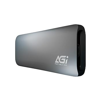 【中古】【未使用】AGI 1TB ED198 外付けSSD、USB3.2 Gen2 Type-C to Type-C/Aケーブル PS5/PS4対応(メーカー動作確認済) アルミニウムケース(読み込み速度1020MB/s