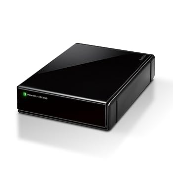 【中古】【未使用】エレコム 外付けハードディスク 6TB SeeQVault対応 テレビ録画 4K対応 USB3.2(Gen1) 静音 ファンレス設計 ELD-QEN060UBK/E