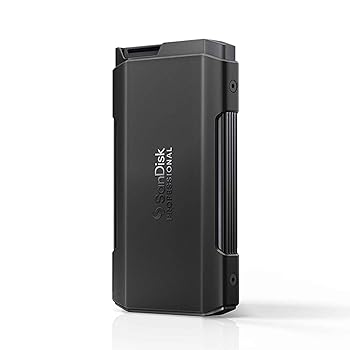 【中古】【未使用】サンディスクプロフェッショナル 外付け ポータブルSSD 1TB PRO-BLADE TRANSPORT 最大読取り2000 MB/秒 メーカー5年保証 SDPM2NB-001T-GBAND/E