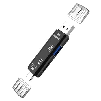 【中古】【未使用】Remarks Japan usb Type-C カードリーダー 5in1 マルチカードリーダー usb2.0 TFカード 変換アダプタ ブラック android 写真 保存 データ