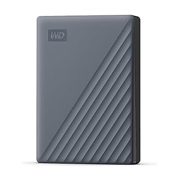【中古】【未当て嵌める】ウエスタンデジタル(Western Digital) WD 携帯型HDD 5肺結核 USB3.0 薄墨色 My Passport USB-C USB-C＆USB-A両相応う 記号化 合いことば保護すること 外付