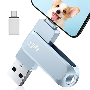 【中古】【アプリ不要】4in1 Phone対応 USBメモリ 128GB USB3.0 高速 データ バックアップ type-c usbメモリー phone用 外付けメモリusb 写真保存 Phone/