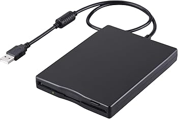 【中古】USBフロッピーディスクドライブ 3.5インチポータブルUSB外付け1.44MBのフロッピーディスクドライブ PC用 Windows10/11/7/8 WindowsXP Vista Mac