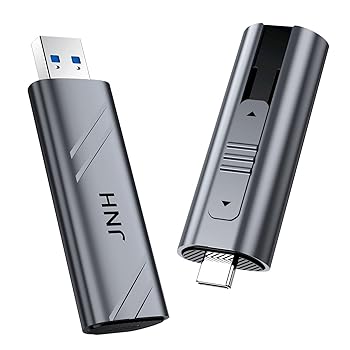 【中古】JNH ポータブル SSD 外付け 1TB 1050MB/s USB3.2 Gen2 10Gbps Type-A/Type-C 両対応 3D TLC スティックタイプ SSD 新型PS5/PS5/PS4対応 アルミ筐|AJIMURA-SHOP