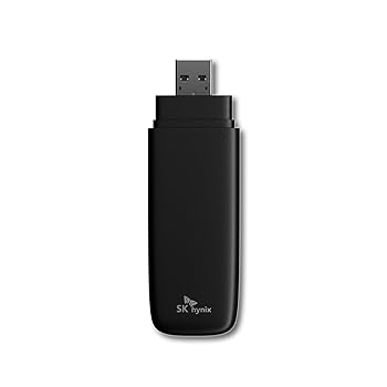 【中古】SK hynix SSD 外付け 1TB 転送速度最大1000MB/s DRAM搭載 USB3.2 Gen2 Tube T31 2m落下耐衝撃 10Gbps USB Type-A スティックSSD PS4 / PS5 / Xbo