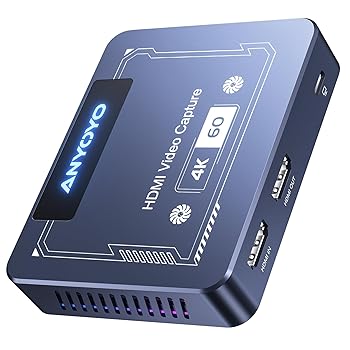 【中古】ANYOYO HDMI キャプチャーボード 4K 60FPS HDR & VRRキャプチャーボード 対応 PS5、XboxシリーズX/s、Xbox One、PS4、Nintendo Switch、Steam De