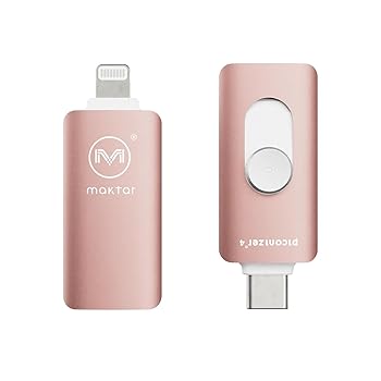 【中古】ピコナイザー Piconizer4 iPhone USBメモリ 写真 バックアップ Lightning タイプ USB-C データ保存 スマホ 画像 iPhoneバックアップ Maktar マク