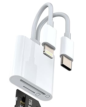 【中古】【未使用】Lightning USB C 変換アダプタ Micro SD SDカードリーダー 対応Apple iPhone15 Pro Max 対応iPad 対応Samsungタイプc ライトニング TF マイクロS