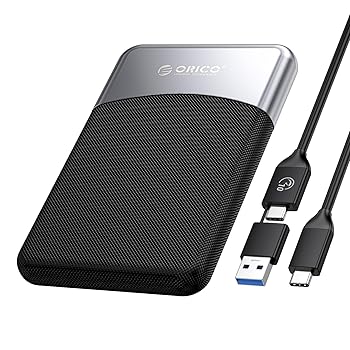 【中古】【未使用】ORICO 512 GB 外付けSSD、最大460MB/秒、5Gbps USB C&Aケーブル付きポータブル・ソリッド・ステート・ドライブ、防塵耐衝撃、Type-Cスマートフォ