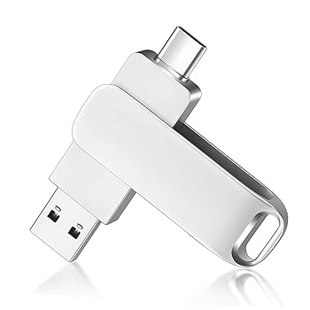 【中古】【未使用】[LUYING] USBメモリ 32GB USB3.0・Type-C Windows Mac PC 容量不足解消 スマートフォン タブレット 外付けメモリ 小型 360度回転式 合金製 防水