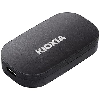 【中古】【未使用】キオクシア KIOXIA SSD 外付け 1TB USB3.2 Gen2 最大読出速度 1,050MB/秒 【 Type-C搭載iPhone / PS5 / PS4 動作確認済み 】 国産3次元フラッシ