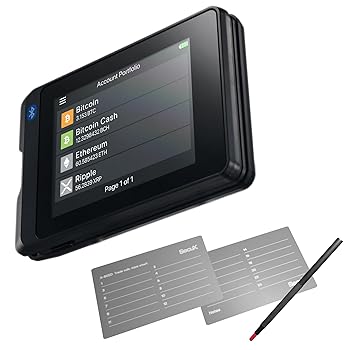 【中古】【未使用】SecuX W20C-PLUS 仮想通貨ハードウェアウォレット - Bluetooth対応 - タッチパネル - ビットコイン、イーサリアムなどを簡単に管理|AJIMURA-SHOP