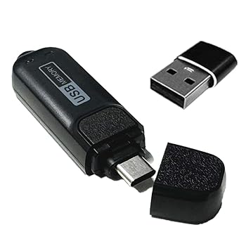 【中古】Flukeforest(フルークフォレスト)USBメモリー データ転送 ボイスレコーダー 機能付き Type-C 対応 8GB Type-Aアタッチメント付 マグネット付 F|AJIMURA-SHOP