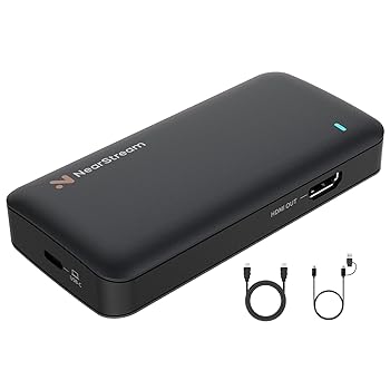 【中古】【未使用】キャプチャーボード 4K60fps入力 HDMI2.0パススルー 1080p60fps録画 USB3.0 低遅延 ライブ配信/ゲーム実況用 3.5mmオーディオジャック パソコン(|AJIMURA-SHOP