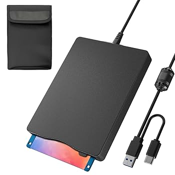 【中古】【未当て嵌める】ディスケット運転＆キャリングケース，USB 3.5フフロッピーディスクドライブ 外後ばらい, 携帯型 USB外後ばらい 1.44MBディスケット その他-パソコン・周辺機器