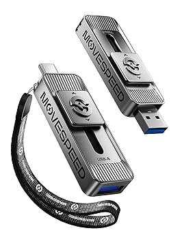 【中古】【未使用】MOVE SPEED SSD 外付け 128/256/512/1TB/2TB スティック型 USB 3.2 Gen2 Type-A/Type-C両対応 金属筐体 Win/Mac PS5/PS4 iPhone15/16シリーズ対 37,439円