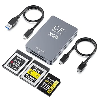 【中古】【2025新登場】CFexpress Type B/XQD/SD カードリーダー USB-C/USB-A 3-in-1 タイプ B CFexpress アダプター USB3.2 Gen2×2 10Gbps データ転送 8,031円