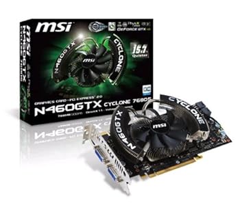 【中古】MSI グラフィックボード for NVIDIA N460GTX CYCLONE OC