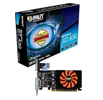 【中古】Palit GT430 Carte graphique Nvidia 1 Go DDR3 PCI-E HDMI, DVI