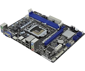【中古】ASRock Intel H61チップセット搭載 LGA1155対応microATXマザーボード H61M-HVS｜AJIMURA-SHOP