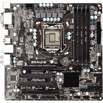 【中古】ASRock マザーボードB75 M-ATX USB3.0 B75 Pro3-M