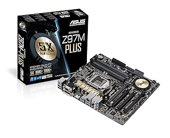 【中古】【未使用】ASUSTek社製 Z97チップセット搭載 MicroATXマザーボード Z97M-PLUS