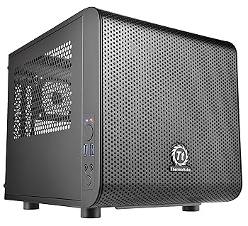 【中古】Thermaltake Core V1 Mini-ITX相応う正六面体マイコン入れもの CS4872 CA-1B8-00S1WN-00 PCパーツ-パソコン・周辺機器