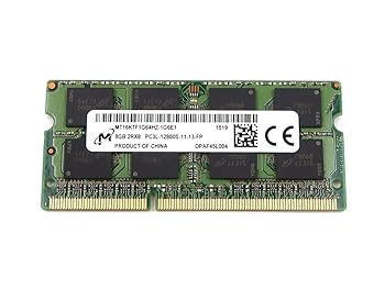 【中古】8GB Micron DDR3 1600MHz PC3-12800 1.35V ノートパソコン RAM メモリ MT16KTF1G64HZ-1G6E1 693374-001