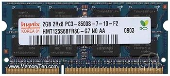 【中古】【未使用】hynix PC3-8500S (DDR3-1066) 2GB SO-DIMM 204pin ノートパソコン用メモリ 型番:HMT125S6BFR8C-G7 動作保証品|AJIMURA-SHOP