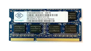 【中古】Nanya PC3-12800S (DDR3-1600) 4GB SO-DIMM 204pin (型番：NT4GC64B8HG0NS-DI) ノートパソコン用メモリ 動作保証品