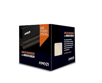 【中古】AMD FX-series 中央処理装置 FX-8370, with AMD Wraith Cooler AM3+ FD8370FRHKHBX (中央処理装置のみ)