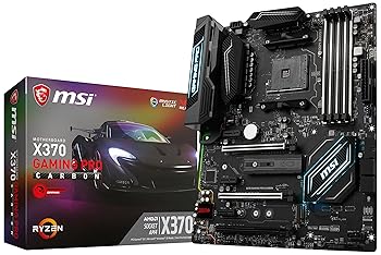 【中古】MSI Gaming AMD Ryzen X370 DDR4 VR 成人女性 HDMI USB 3 SLI CFX ATX 母ちゃんゲーム盤 (X370 GAMING PRO CARBON)