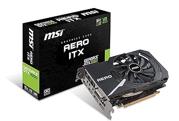 【中古】MSI GeForce GTX 1060 AERO ITX 6G OC グラフィックスボード VD6307