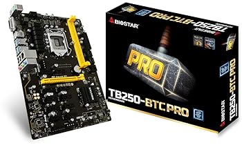【中古】BIOSTAR ULTRA PRO CRYPTO-MINING お母さんゲーム盤 結核症250-BTC PRO