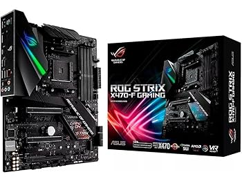 【中古】ASUS AMD X470 積み上げる 母ちゃんゲーム盤 Socket AM4相応う ROG STRIX X470-F GAMING 【ATX】
