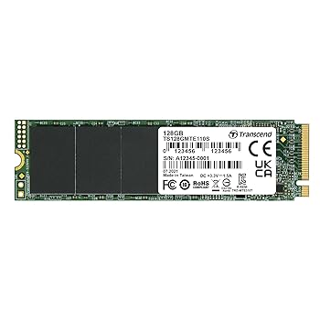 【中古】トランセンドジャパン Transcend PCIe M.2 SSD (2280) 128GB NVMe PCIe Gen3 x4 3D TLC採用 5年保証 TS128GMTE110S
