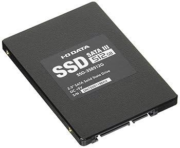 【中古】【未当て嵌める】アイ・オー・データ 内蔵2.5inSSD 512GB|Serial ATA III相応う|記憶装置換装に|9.5粍うつり変わりスペーサー属する 日本製造業者 SSD-3SB512G
