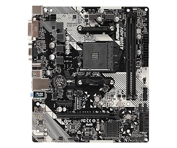 【中古】ASRock AMD Ryzen AM4 対応 A320 チップ搭載 MicroATX マザーボード A320M-HDV R4.0