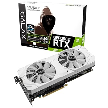 【中古】【未当て嵌める】老練家目標にする NVIDIA GeForce RTX 2080 積み上げる グラフィックゲーム盤 8GB GALAKUROひな形 キーパー-RTX2080-E8GB/WHITE2