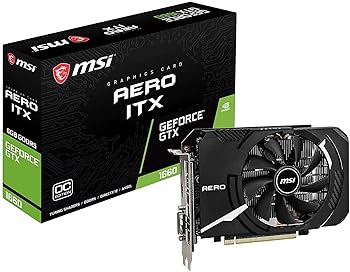 【中古】MSI GeForce GTX 1660 AERO ITX 6G OC グラフィクスゲーム盤 VD6919